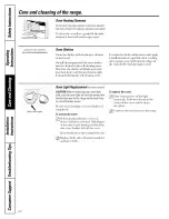 Preview for 22 page of Hotpoint RB787BC2BB and Owner'S Manual And Installation Instructions