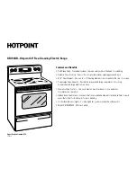 Preview for 2 page of Hotpoint RB790DRWW Dimension Manual