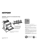 Hotpoint RB790SHSA Datasheet preview