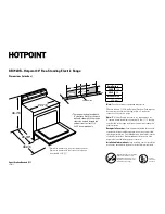 Hotpoint RB792DRWW Dimension Manual preview