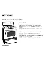 Preview for 2 page of Hotpoint RB792DRWW Dimension Manual