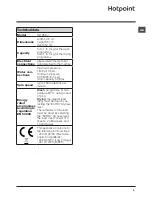 Preview for 5 page of Hotpoint RD 966 J Instructions For Use Manual