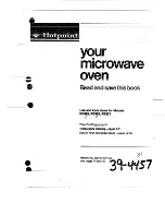 Предварительный просмотр 1 страницы Hotpoint RE926 User And Care Book