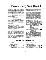 Предварительный просмотр 2 страницы Hotpoint RE926 User And Care Book