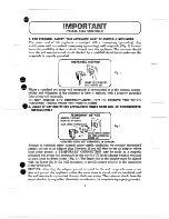 Предварительный просмотр 5 страницы Hotpoint RE926 User And Care Book