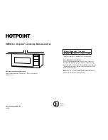 Hotpoint REM25SJ - 1.0 cu. Ft. Countertop Microwave Oven Dimension Manual предпросмотр