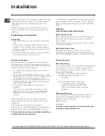 Preview for 2 page of Hotpoint RF series Operating Instructions Manual