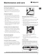 Preview for 7 page of Hotpoint RF series Operating Instructions Manual