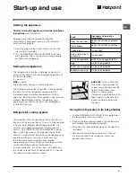 Предварительный просмотр 5 страницы Hotpoint RF175B Operating Instructions Manual