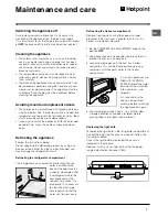 Предварительный просмотр 7 страницы Hotpoint RF175B Operating Instructions Manual