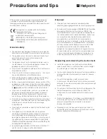 Preview for 7 page of Hotpoint RF175BG Operating Instructions Manual