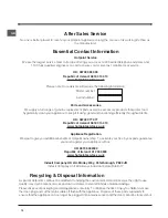 Preview for 10 page of Hotpoint RF175BG Operating Instructions Manual