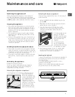 Предварительный просмотр 7 страницы Hotpoint RF187MP Operating Instructions Manual