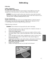 Предварительный просмотр 15 страницы Hotpoint RFA60 Instructions For Installation And Use Manual