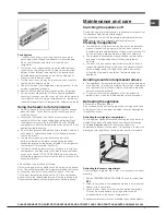 Предварительный просмотр 7 страницы Hotpoint RFFM 15 Series Operating Instructions Manual