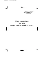 Hotpoint RFR50V User Instructions preview