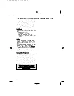 Preview for 6 page of Hotpoint RFR50V User Instructions