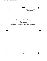 Preview for 1 page of Hotpoint RFR51V User Instructions