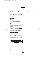 Preview for 6 page of Hotpoint RFR51V User Instructions