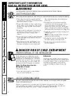 Предварительный просмотр 2 страницы Hotpoint RFUM 18Series Owner'S Manual And Installation Instructions