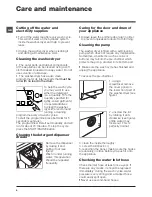 Предварительный просмотр 6 страницы Hotpoint RG 864 Instructions For Use Manual