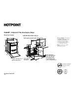 Preview for 1 page of Hotpoint RGA624PF Dimension Manual