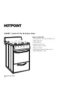 Preview for 2 page of Hotpoint RGA624PF Dimension Manual