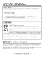 Preview for 2 page of Hotpoint RGA820 Owner'S Manual & Installation Instructions