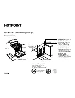 Hotpoint RGB508PEAAD Dimension Manual preview