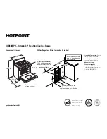 Preview for 1 page of Hotpoint RGB508PPH Dimensions And Installation Information