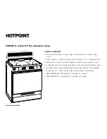 Предварительный просмотр 2 страницы Hotpoint RGB524PEH Specifications