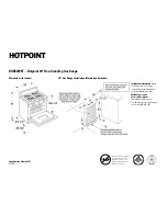 Hotpoint RGB524PETWH Dimension Manual preview