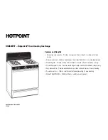 Preview for 2 page of Hotpoint RGB524PETWH Dimension Manual