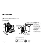 Preview for 1 page of Hotpoint RGB526PEAAD Dimension Manual