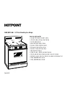 Preview for 2 page of Hotpoint RGB526PEAAD Dimension Manual