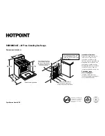 Предварительный просмотр 1 страницы Hotpoint RGB528BEACT Installation Information