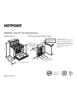 Preview for 1 page of Hotpoint RGB735WELWW Dimensions And Installation Information