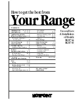 Preview for 1 page of Hotpoint RGB744 Use And Care & Installation