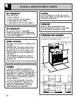 Preview for 34 page of Hotpoint RGB744 Use And Care & Installation