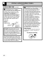 Preview for 40 page of Hotpoint RGB744 Use And Care & Installation