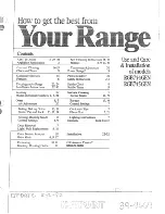 Preview for 1 page of Hotpoint RGB744GEN Use, Care & Installation Manual