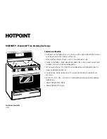 Preview for 2 page of Hotpoint RGB745DEP Dimensions And Installation Information