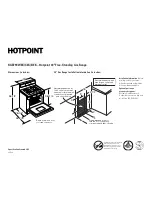 Hotpoint RGB790BEKBB Dimensions And Installation Information preview