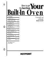 Preview for 1 page of Hotpoint RGJ534GEP Use And Care Manual