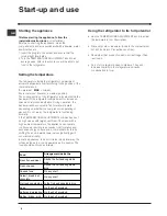 Предварительный просмотр 6 страницы Hotpoint RL150G Operating Instructions Manual