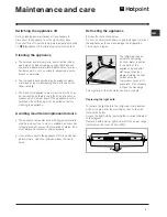 Предварительный просмотр 7 страницы Hotpoint RL175A Operating Instructions Manual