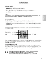 Preview for 5 page of Hotpoint RLA31 Instructions For Installation & Use