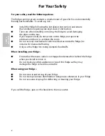 Предварительный просмотр 2 страницы Hotpoint RLA34 Instructions For Installation And Use Manual