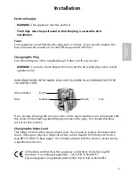 Preview for 5 page of Hotpoint RLA50 Instructions For Installation & Use