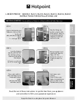 Hotpoint RLA51 Instructions For Installation & Use preview